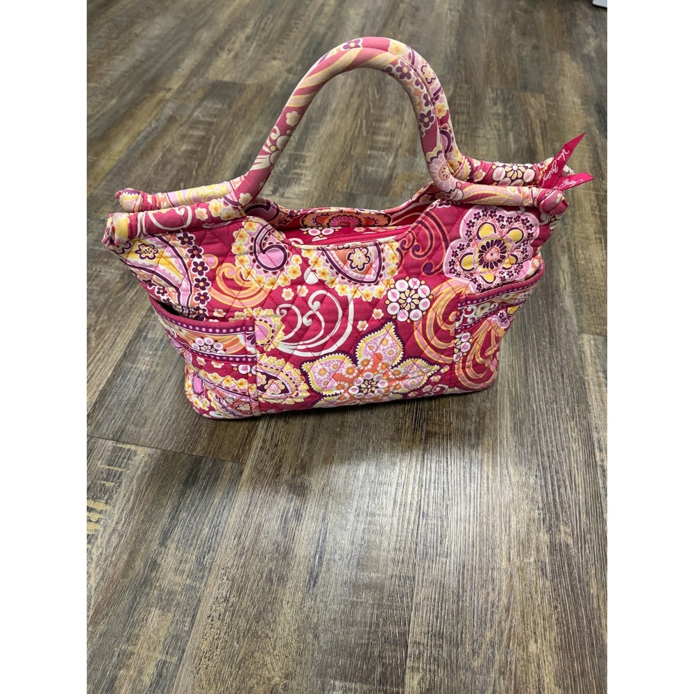 Vera Bradley Raspberry Paisley Little Betsy Tote Shoulder Fizz Gabby Handbag‎